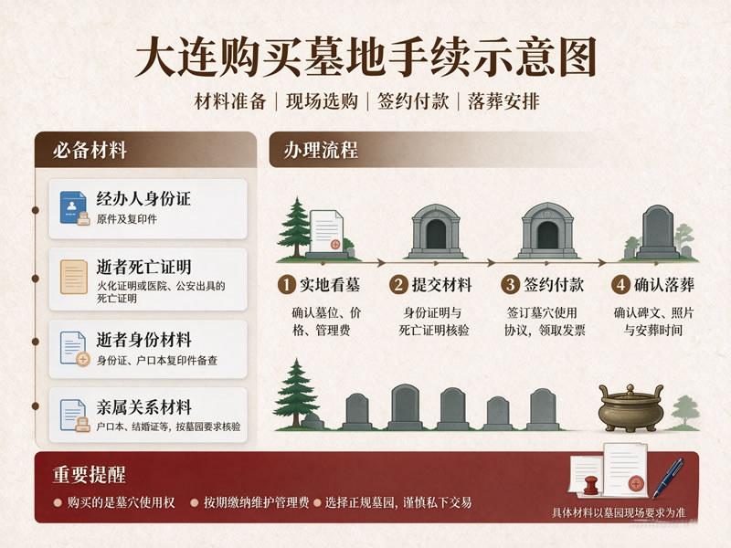 大连买墓地需要哪些手续？选购要点与费用明细全解析